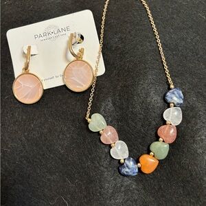 Park Lane Pink and Blue Necklace Dainty Jewelry